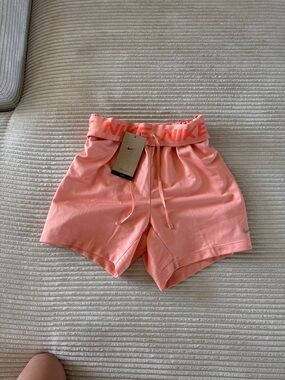 NWT Nike Women's Peach Drawstring Athletic Shorts